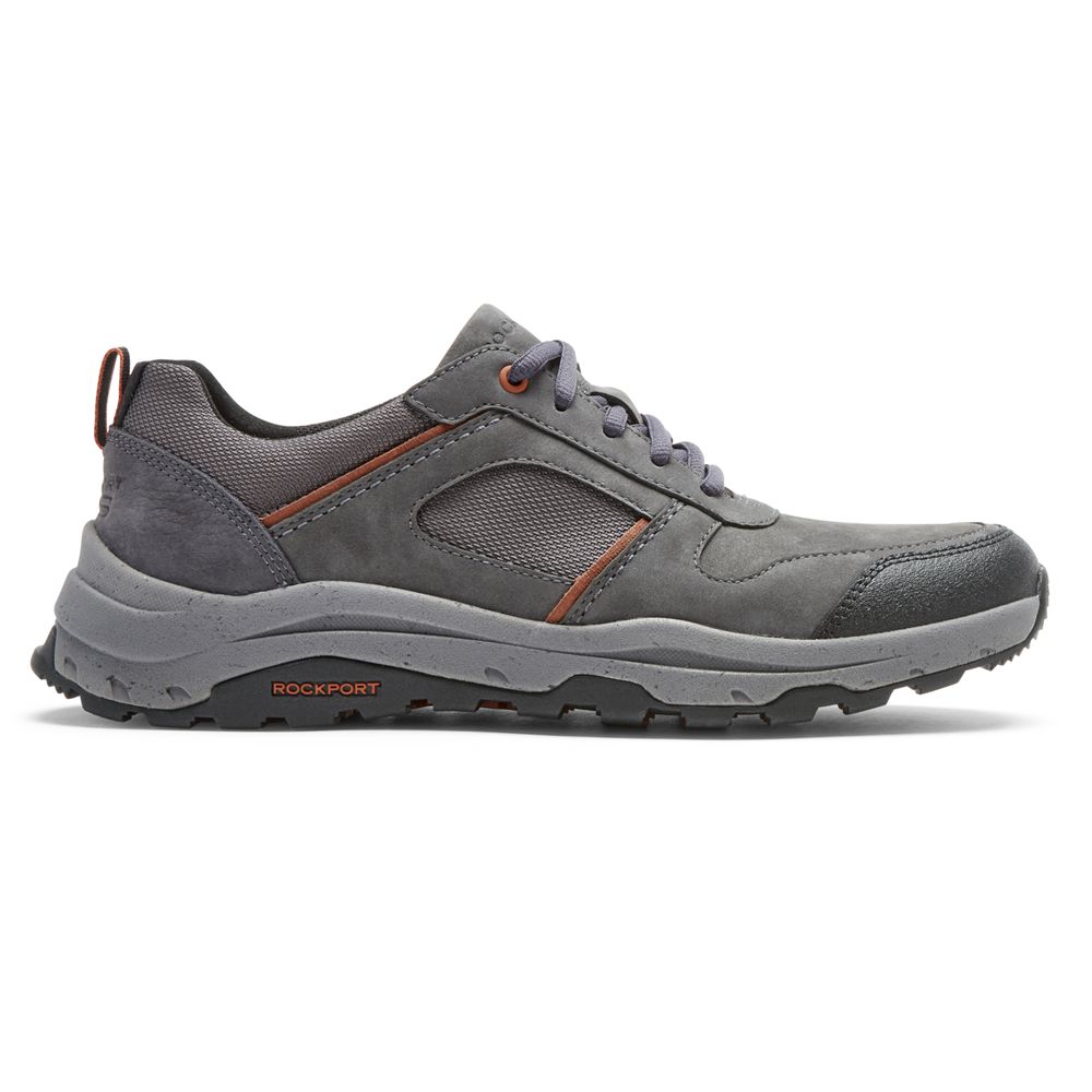 Sneakers Rockport Uomo - Xcs Pathway Waterproof Ubal Trekker - Grigie Scuro - TNMPIKA-56